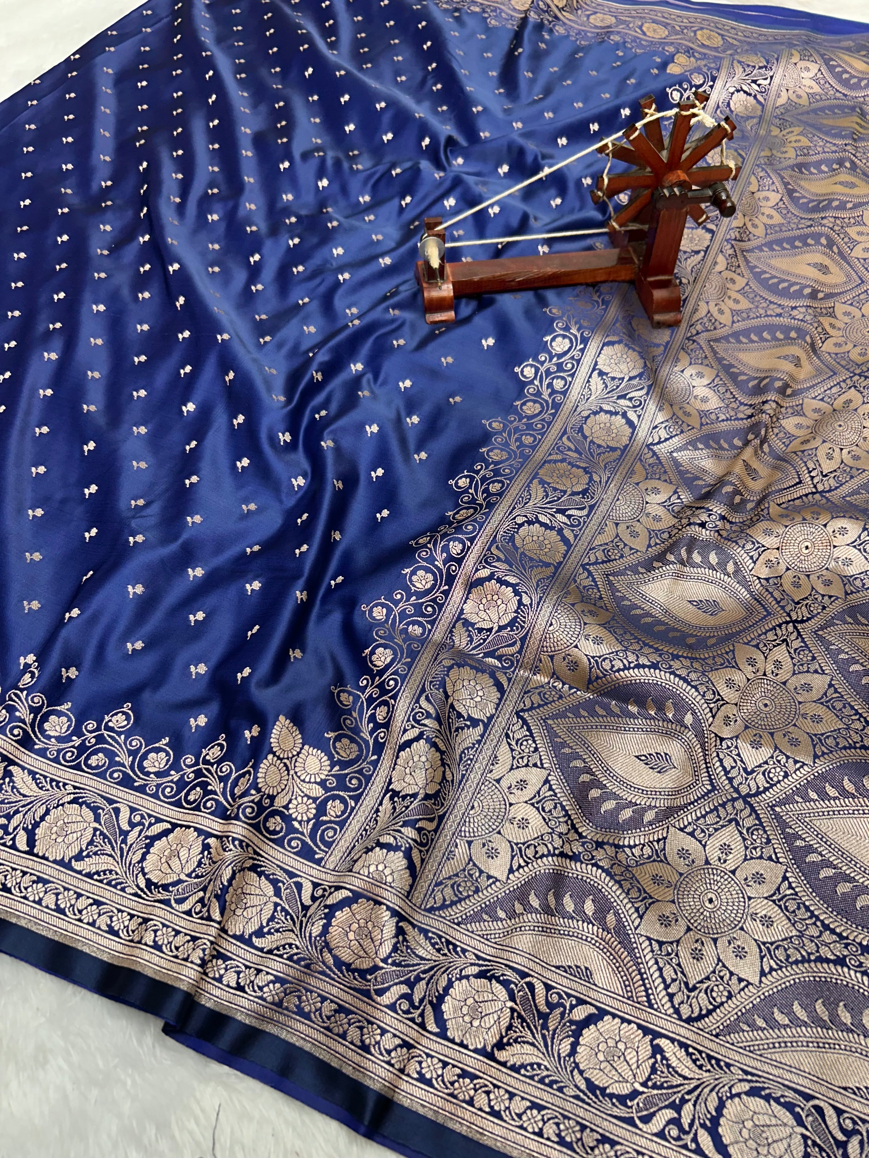 Banarasi  Handloom Katan Mashru Silk Saree