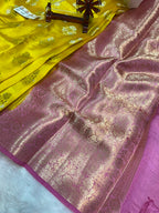 Pure Green Mango Silk Saree All Over Beautiful Sona Rupa Buta