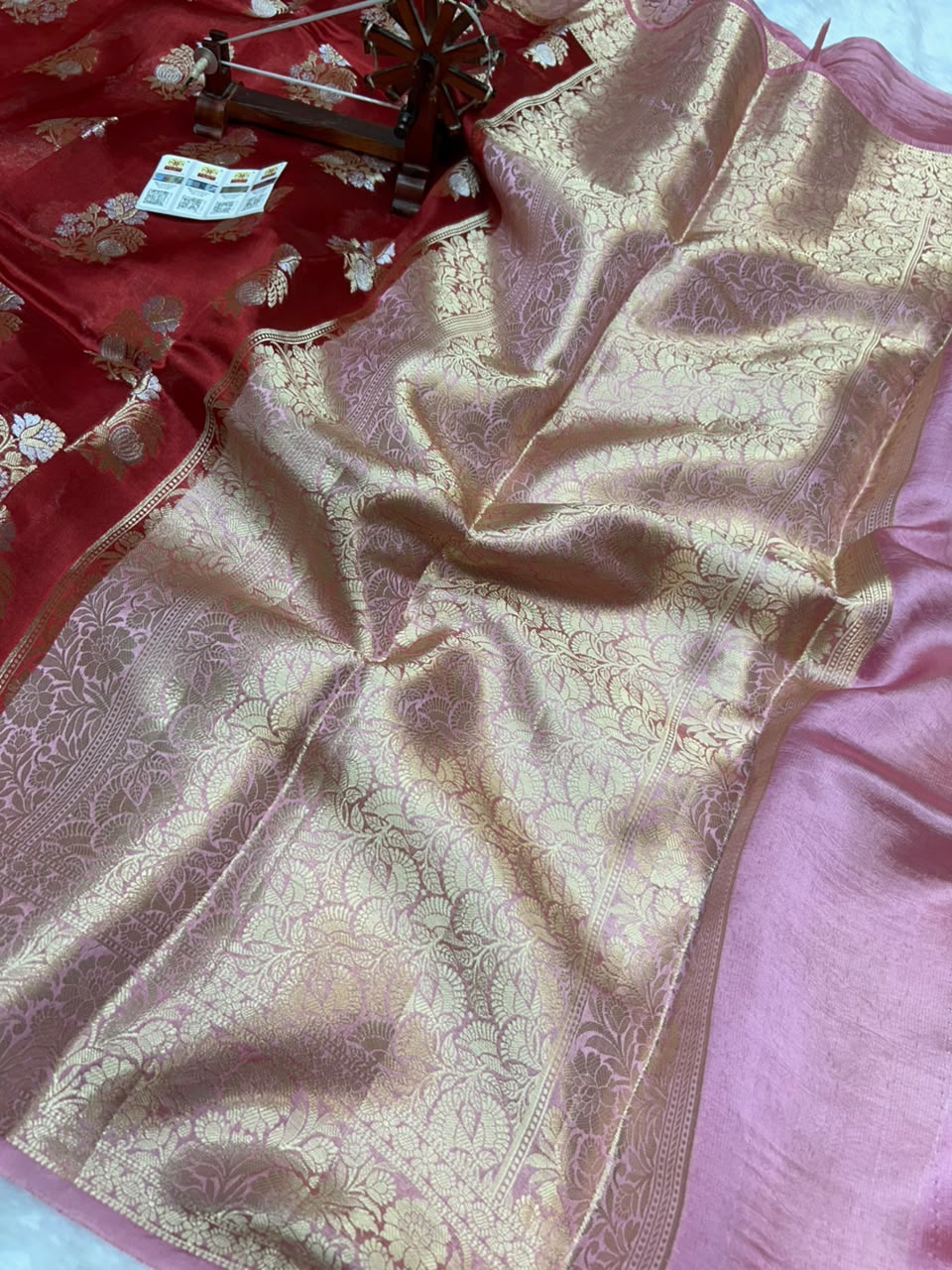 Pure Green Mango Silk Saree All Over Beautiful Sona Rupa Buta