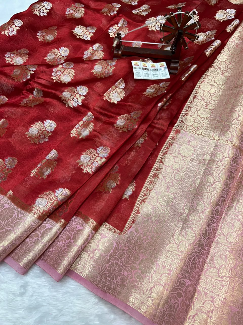 Pure Green Mango Silk Saree All Over Beautiful Sona Rupa Buta