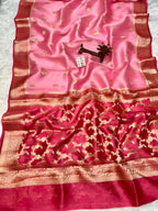 Pure Green Mango Silk Saree All Over Beautiful Minakari Gala Buti