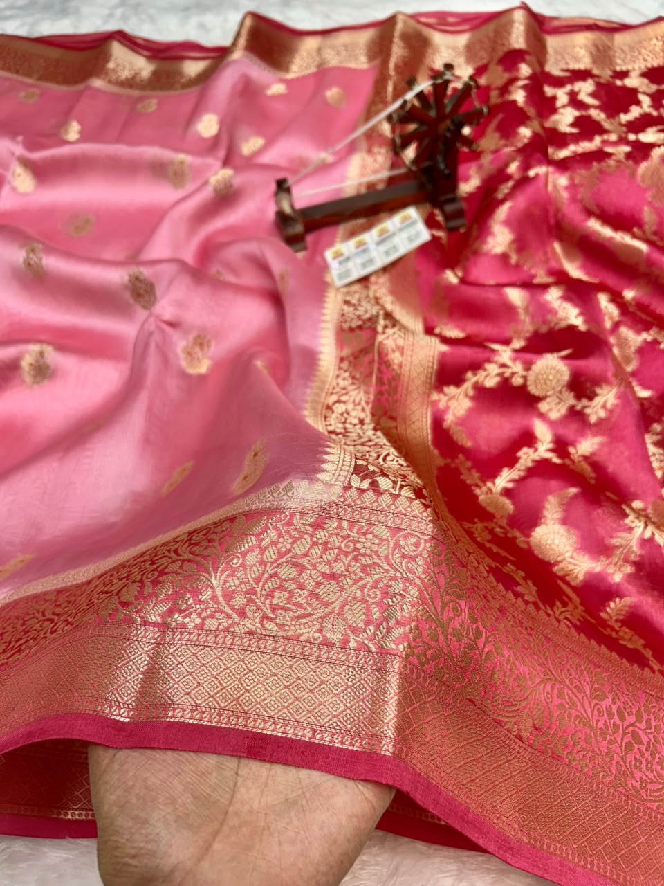 Pure Green Mango Silk Saree All Over Beautiful Minakari Gala Buti