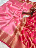 Pure Green Mango Silk Saree All Over Beautiful Minakari Gala Buti