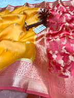 Pure Green Mango Silk Saree All Over Beautiful Minakari Gala Buti