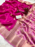 Pure Green Mango Silk Saree All Over Beautiful Minakari Gala Buti