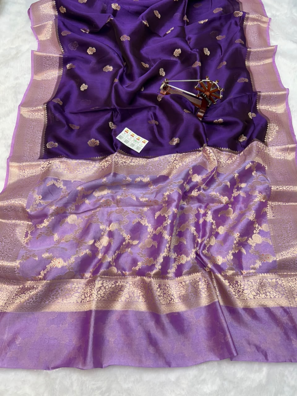 Pure Green Mango Silk Saree All Over Beautiful Minakari Gala Buti
