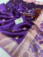 Pure Green Mango Silk Saree All Over Beautiful Minakari Gala Buti
