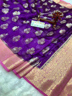 Pure Green Mango Silk Saree All Over Beautiful Sona Rupa Buta