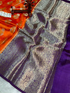Pure Green Mango Silk Saree All Over Beautiful Sona Rupa Buta