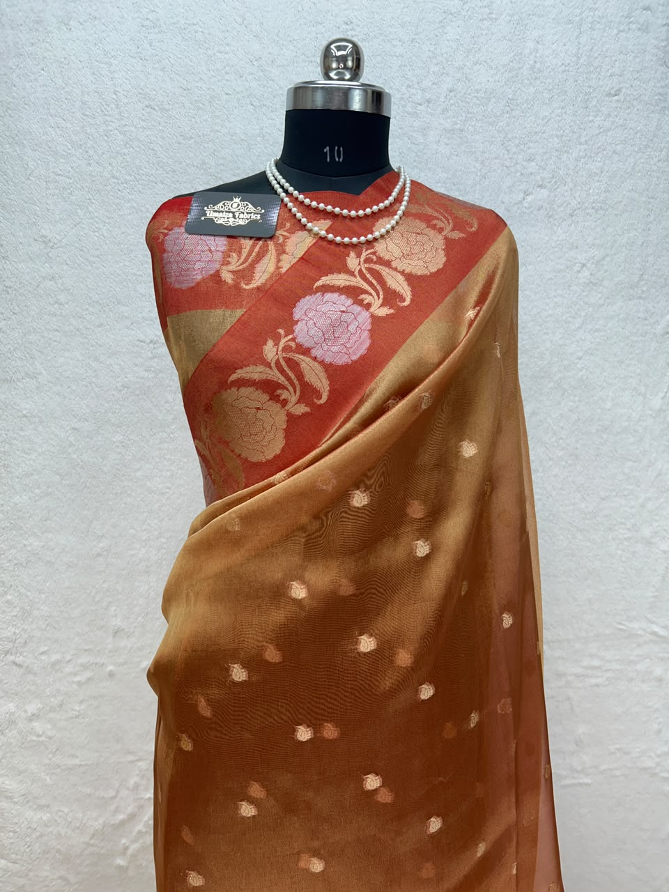 Banarasi Tissue Silk Saree Sona Rupa Weaving Border Satan Minakari