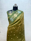 Banarasi Tissue Silk Saree Sona Rupa Weaving Border Satan Minakari