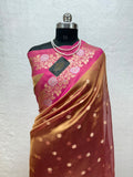 Banarasi Tissue Silk Saree Sona Rupa Weaving Border Satan Minakari