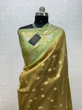 Banarasi Tissue Silk Saree Sona Rupa Weaving Border Satan Minakari