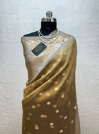 Banarasi Tissue Silk Saree Sona Rupa Weaving Border Satan Minakari