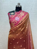 Banarasi Tissue Silk Saree Sona Rupa Weaving Border Satan Minakari